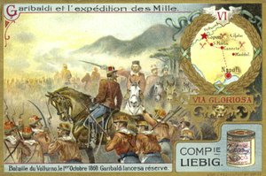ガリバルディは彼の準備、1860年10月1日、イタリア、ヴォルトゥルヌスの戦いをコミットします。