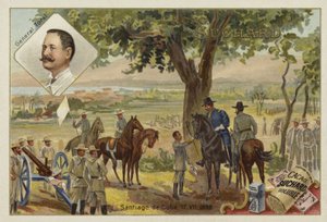 1898年7月17日、スペインとアメリカの戦争、サンティアゴデクーバ包囲戦後のトーラル将軍とスペインの降伏