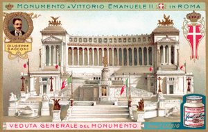 ローマのヴィクトール・エマニュエル2世記念碑全景（クロモリト） 作： European School