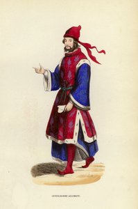 Gentilhomme Allemand (カラー・エングレービング) 作： European School