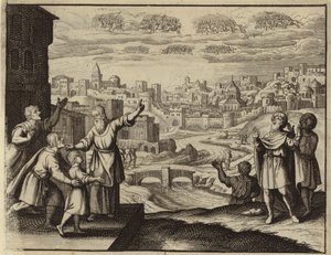 エルサレム上空の黄金の騎兵隊 (彫刻) 作： European School