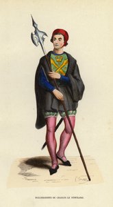 シャルル・ル・テメレールのハルバーディア（彩色済み彫刻 作： European School