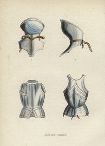 Hausse-Coles Et Cuirasses (カラー・エングレービング) 作： European School