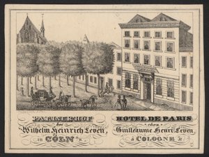 ホテルトレードカード（刻印 作： European School