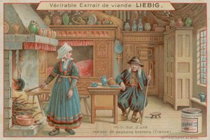 フランスの農民の家の中 作： European School
