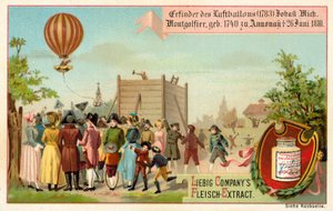 フランスのモンゴルフィエ兄弟による熱気球の発明 作： European School