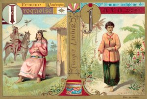イロコイ族とジャワ族の女性（クロモリト 作： European School