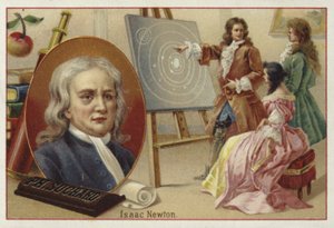 アイザック・ニュートン、イギリスの物理学者および数学者 作： European School