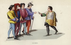 Juges Diseurs（カラー・エングレービング 作： European School