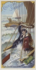 1874年、北海に降りてくるジュールデュルーフの気球 作： European School