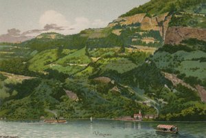 ルツェルン湖：ヴィッツナウ（カラーリトグラフ 作： European School