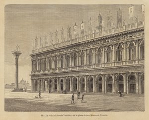 ヴェネツィアのサンマルコ広場のリベリアヴェッキア 作： European School