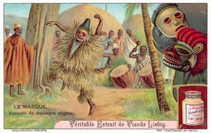 アフリカのダンサーのマスク（クロモリト） 作： European School