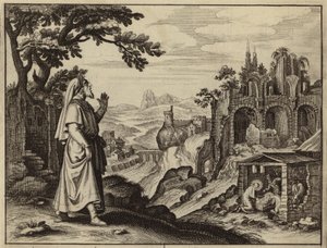 ベツレヘムからの救世主の到来を予言するミカ（彫刻） 作： European School