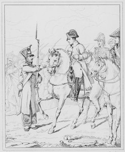 ナポレオン：Sire ma mere est vieille et infirme, Sire my mother is an old and infirm woman (e.g. engraving) 作： European School