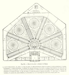 マサス刑務所の平面図（彫刻