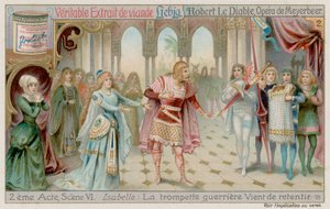 イザベル王女がロバートに新しい鎧を与える 作： European School