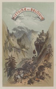 ピレネー山脈を越えるローマ軍（彩色済み彫刻