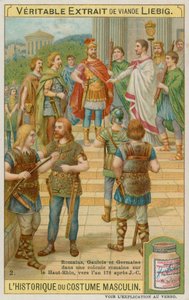 西暦175年のライン川上流のローマ植民地におけるローマ人、ガリア人、ドイツ人 作： European School
