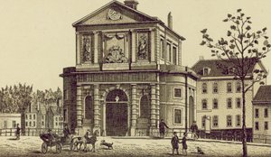 ロッテルダム：Delftsche Poort（リトグラフ） 作： European School