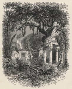 モグル大庭園の遺跡（彫刻 作： European School