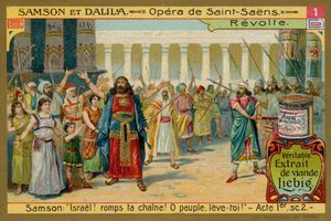 サムソンはイスラエル人に彼ら自身を解放するように促します 作： European School