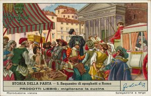違法に取引されたスパゲッティを押収、ローマ（クロモリト） 作： European School