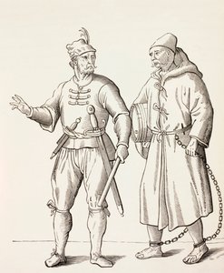 ガレー奴隷を持った16世紀のガレー兵士、1880年頃 作： European School