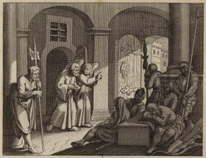 天使によって刑務所から救出された聖ペテロ (彫刻) 作： European School