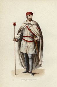 Templar En Habit De Guerre (カラーエングレービング) 作： European School
