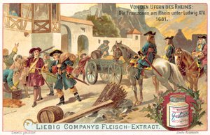ラインのルイ14世の下でのフランス軍、1681年 作： European School