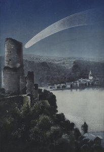 1811年の大彗星（カラーリトグラフ 作： European School