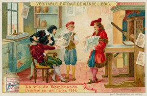 百フロリンの版画 作： European School