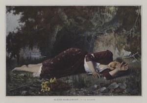 The Young Girl（カラーリトグラフ 作： European School