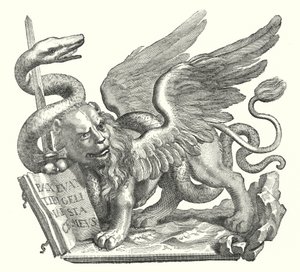 ベニスのライオン（彫刻 作： European School