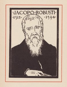 ティントレット、イタリア・ルネサンス期の画家（リトグラフ） 作： European School