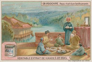 ベトナムの伝統的な家族の食事 作： European School