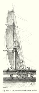 フランス船の避雷針（彫刻 作： European School