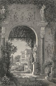 アウグストゥスの時代のローマの別荘（エングレービング 作： European School