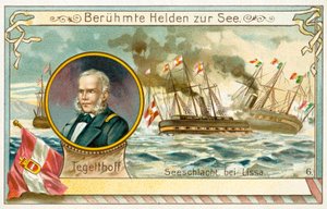 オーストリアの提督、ヴィルヘルム・フォン・テゲトフとリサの戦い 作： European School