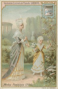 1780年の女性 作： European School