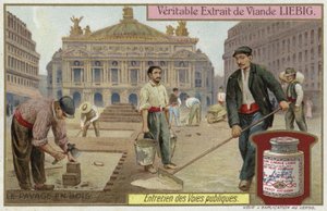 木製ブロック舗装 作： European School