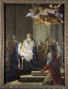 寺院でのプレゼンテーション 作： Eustache Le Sueur