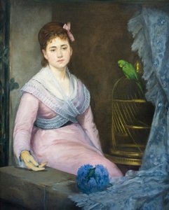 怠惰、c。 1871-1872年（キャンバスに油彩） 作： Eva Gonzalès