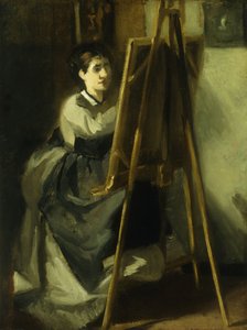若い生徒;若い学生、1870年頃 作： Eva Gonzalès