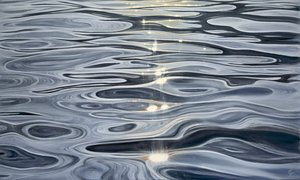 光に導かれて、2023年（キャンバスに油彩） 作： エヴァ・ヴォルフ