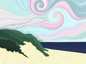 チャタムビーチ（デジタルアート）