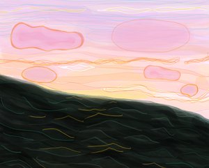 夕暮れの海 作： エヴァン・スクラー