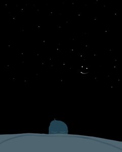 星の下で眠れ(デジタルアート)