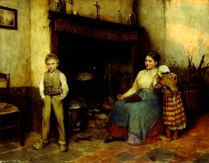 トラブルブリューイング、1883 作： Evariste Carpentier